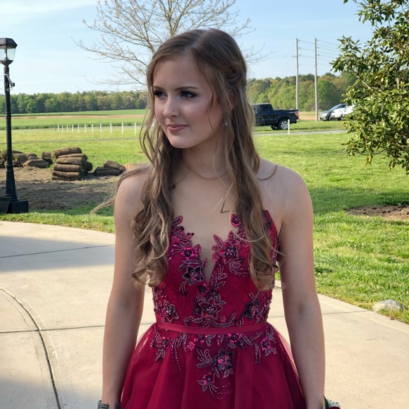 SIZE 0 RACHEL ALLAN PROM GOWN - Picture 6 of 6